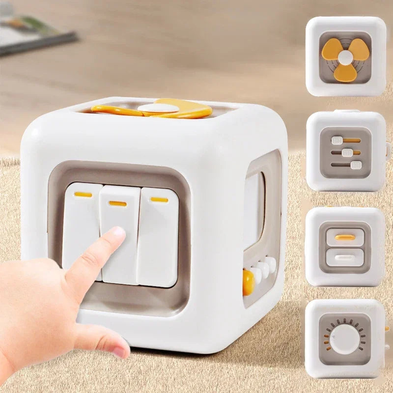 6 in 1 Montessori Cube Toys Sensory Busy