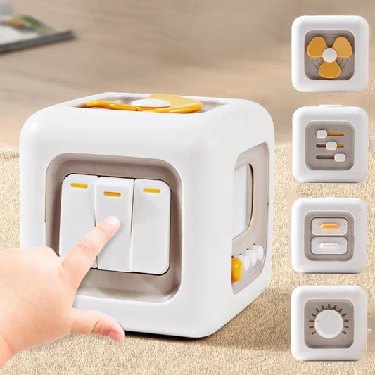 6 in 1 Montessori Cube Toys Sensory Busy