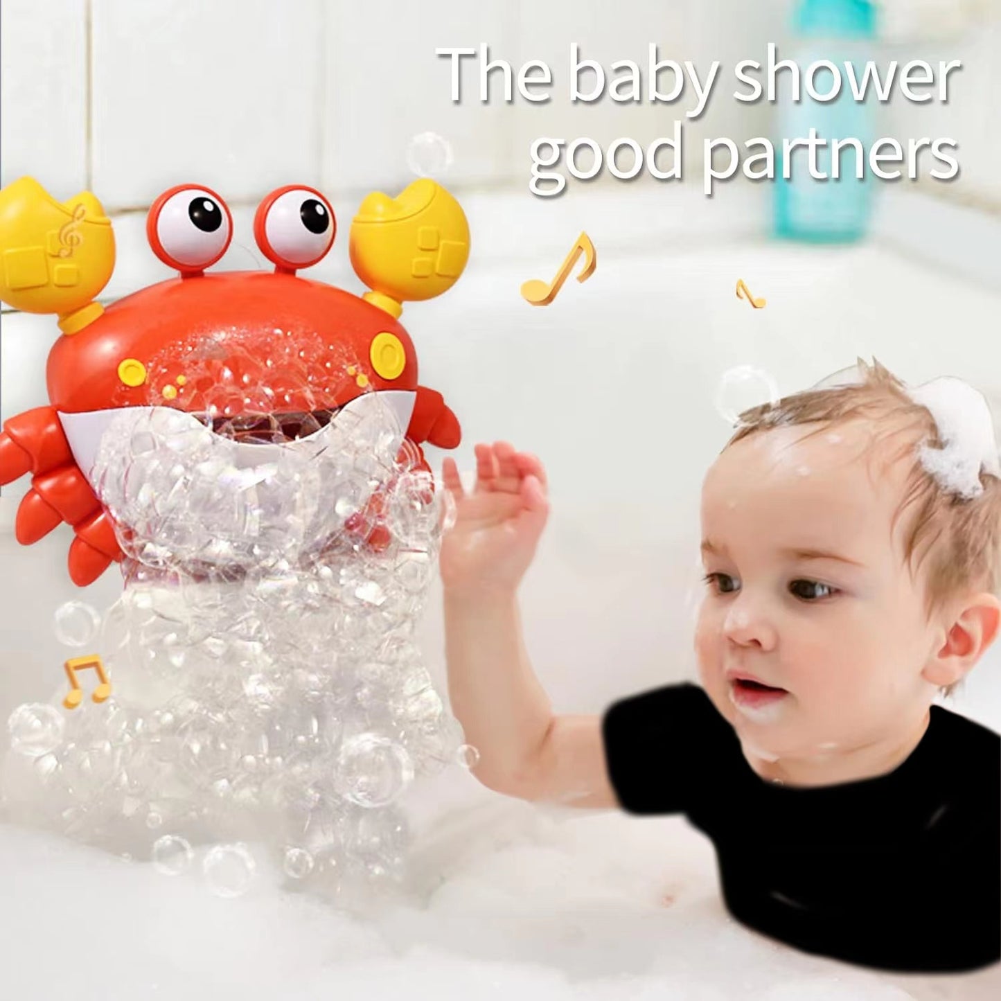 Musical Toddler Bath Toys Crab Baby